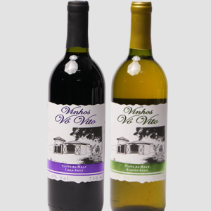 Kit com 1 garrafa Branco Seco + 1 garrafa Tinto Seco