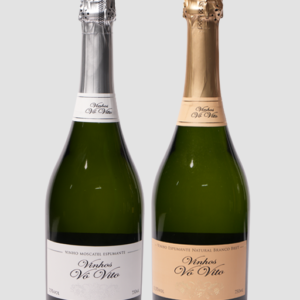 Kit 1 garrafa de Espumante Brut e 1 garrafa de Espumante Moscatel Branco